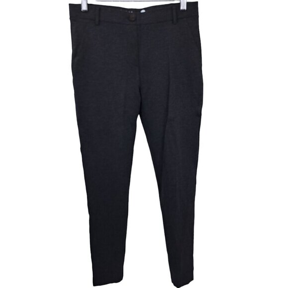 Betabrand Skinny Leggings Pull On Stretch Pants Size M Gray Yoga Comfort Tapered - Picture 1 of 10